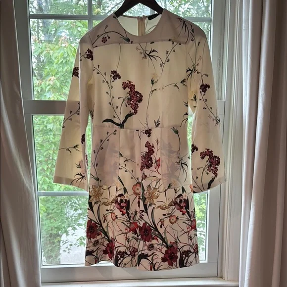 Zara | Dresses | Zara Floral Aline Long Sleeve Dress | Poshmark